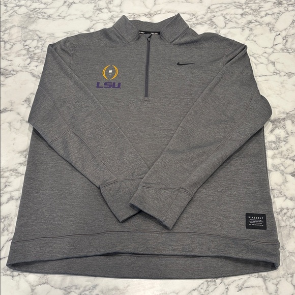Nike LSU 2019 CFP Quarter-Zip Golf Pullover - Picture 3 of 7